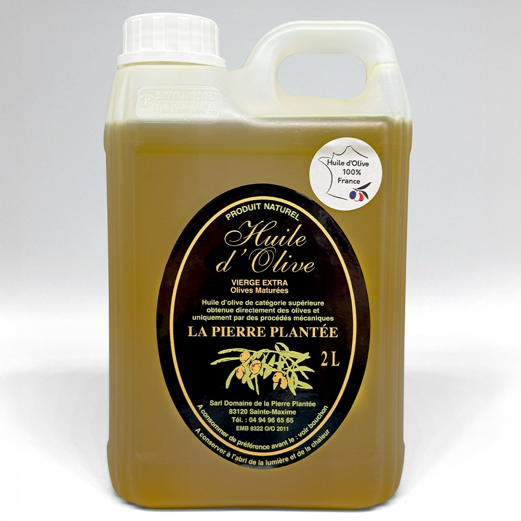 Huile d’olive maturée bidon plastique 2 litres