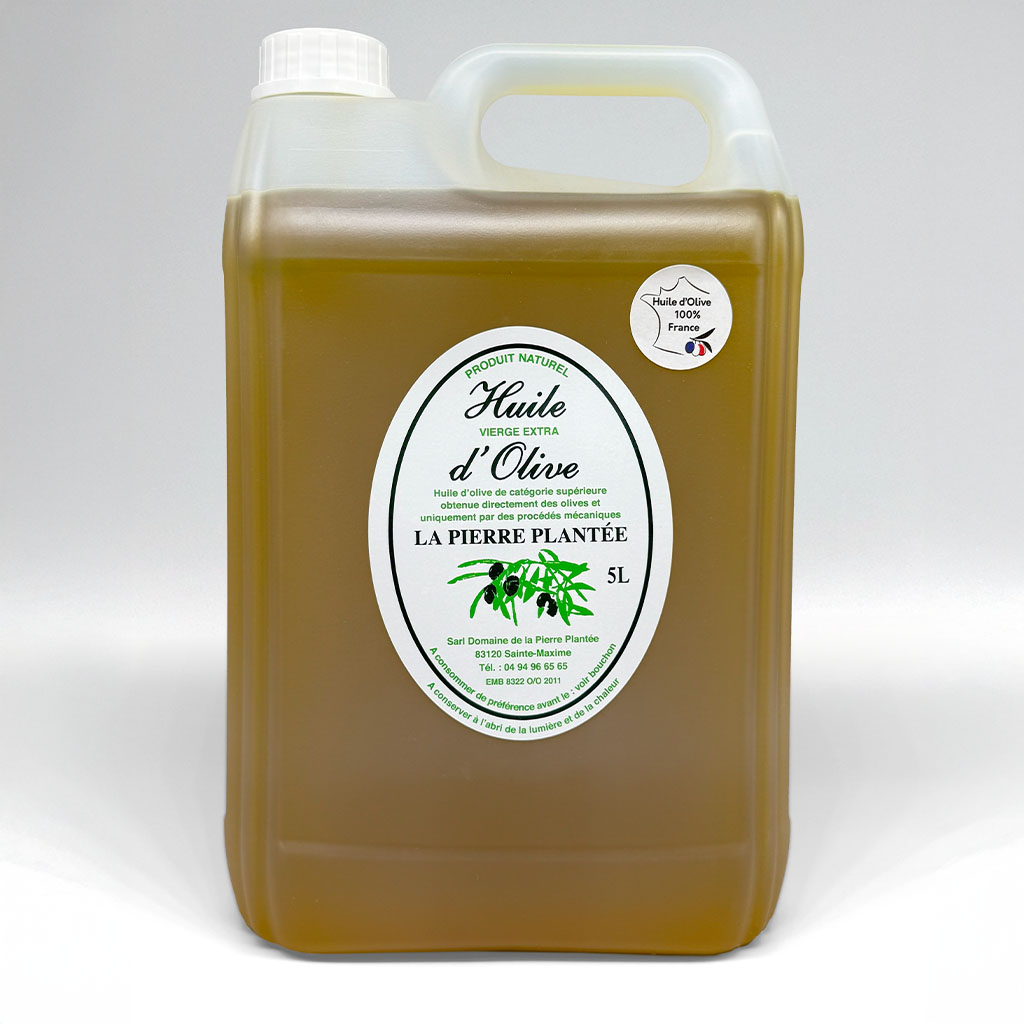 Huile d’olive fruitée vierge extra  bidon plastique 5 litres