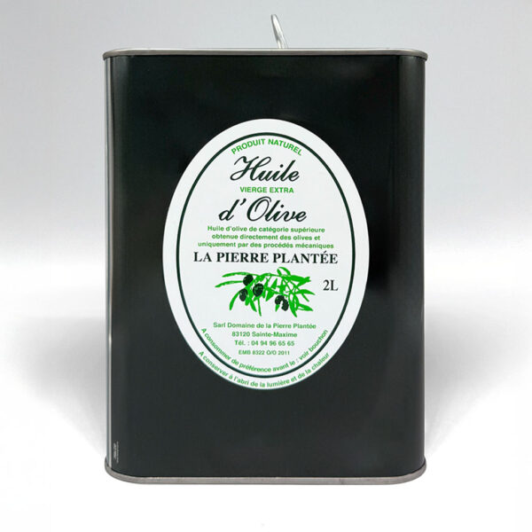 Huile d'olive fruitée vierge extra bidon 2 litres