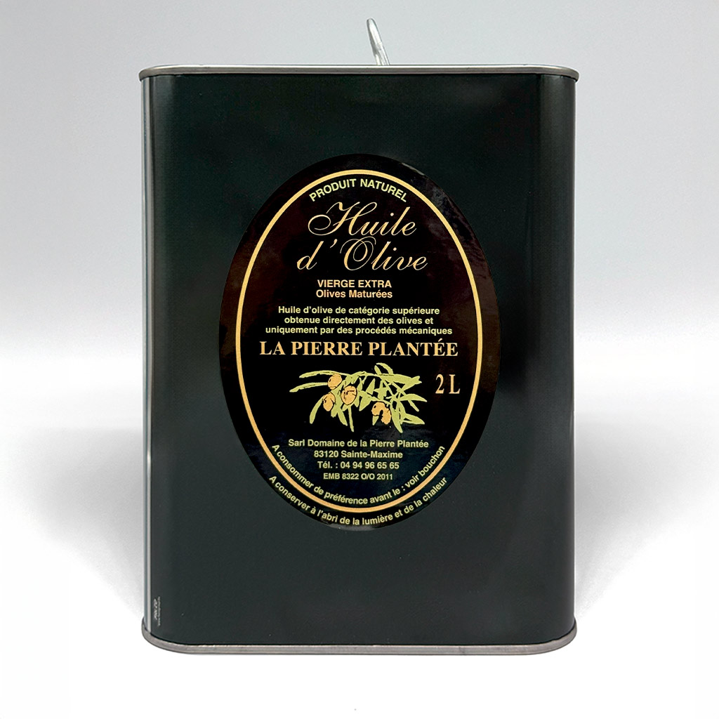 Huile d’olive maturée bidon 2 litres