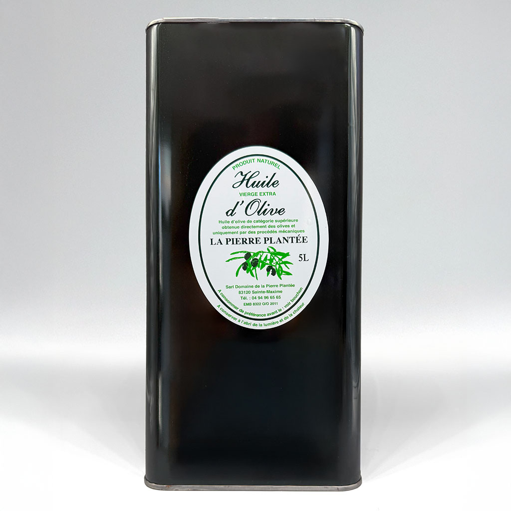 Huile d’olive fruitée vierge extra bidon 5 litres