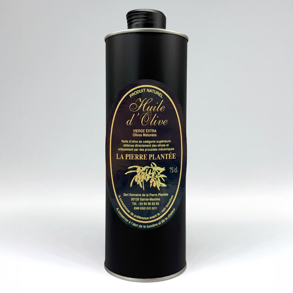 Huile d’olive maturée bouteille 75cl