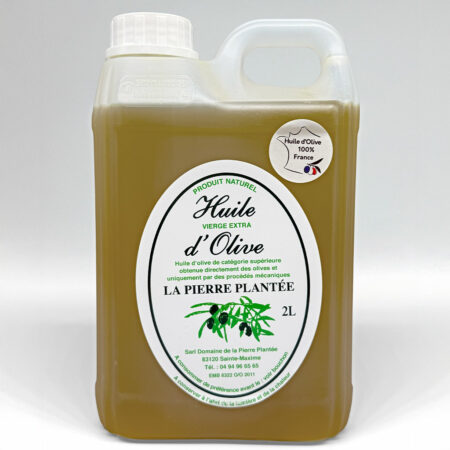 Huile d'olive fruitée vierge extra bidon plastique 2 litres