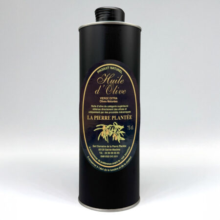 Huile d'olive fruitée noire maturée bouteille 75cl